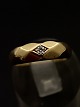14 carat gold 
ring size 57 
with diamond 
stamped 585 BrJ 
for goldsmith 
Bremer Jensen 
Randers item 
...