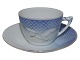 Bing & Grøndahl 
Seagull with 
gold edge, 
chocolate cup 
with saucer.
The factory 
mark tells, ...