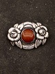 Art Nouveau 830 
silver brooch 
4.8 x 3.3 cm. 
with amber item 
no. 616652