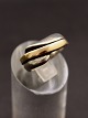 Sterling silver 
ring size 53 
with gold 
stripe from 
silversmith 
Jens Aagaard 
Svendborg item 
no. ...