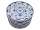 Royal 
Copenhagen Blue 
Fluted Full 
Lace, salad 
plate.
Decoration 
number 620.
Factory third 
...