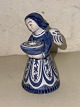 BLUE AND WHITE: 
Figure of a 
painted angel 
in ceramic as a 
candle holder 
from the 
Bornholm ...