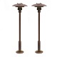 Pair of Poul 
Henningsen PH 
3/2,5 copper 
garden lamps: 
H: ...