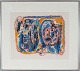 Asger Jorn 
(1914-1973)
Abstract 
lithography in 
silver colored 
frame 22/100
"Tendresse ...