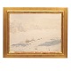 L. A. Ring, 
1854-1933, 
water color, 
winter 
landscape
Signed and 
dated 1886
Visible size: 
...