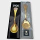 Georg Jensen, 
Spoon of the 
Year, 1976, 
Gold-plated 
Sterling 
Silver, Apple 
Rose, 15cm 
long, in ...