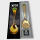 Georg Jensen, 
Spoon of the 
Year, 1979, 
Gold-plated 
Sterling 
Silver, Sorrel, 
15cm long, in 
...