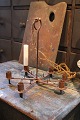 Old swedish wrought iron candlestick for 6 candles...