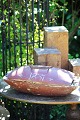Swedish rustic 
19th century 
wooden dish 
with lid, dated 
1837 in 
original color, 
and with a ...