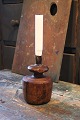 Antique Swedish 
candlestick 
from the 19th 
century in wood 
with wrought 
iron candle 
holder and a 
...