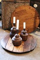Swedish 19th 
century round 
wooden plate 
with a really 
nice patina. 
Nice as a 
table plate / 
...