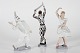 Bing & Grøndahl 
figurines 
Harlequin no. 
2354, Pjerrot 
no. 2353
and Colombine 
no. ...