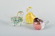 Artglass Team, 
Finland, three 
bird figures in 
art glass.
1980s.
Largest 
measures: H. 9 
cm x L. ...