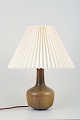 Eva 
Stæhr-Nielsen 
(1911–1976) for 
Saxbo, Denmark.
Ceramic table 
lamp with 
pleated Le 
Klint ...