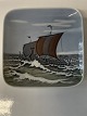 Royal 
Copenhagen 
Square Asian 
(originally 
ashtray) Viking 
ships.
The factory 
mark shows that 
...