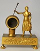 French Empire 
clock case in 
gilded bronze, 
approx. 1810. 
Oblong foot 
with feet, 
decorated with 
...