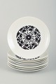 Rosenthal 
plates “Hilton”
Rosenthal 
Studio-Line 
porcelain 
plates, 9 
pieces, with 
black/white ...