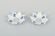 Two candle drip 
pans, Meissen, 
Onion Pattern.
Two porcelain 
candle drip 
pans by 
Meissen, white 
...