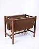 Newspaper/Magazine 
Holder - 
Rosewood and 
Brown Canvas - 
...