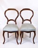 Set of 2 Rococo 
chairs from 
around 1860. 
Made of 
mahogany with 
light blue 
fabric. Classic 
...