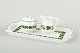 Meissen, tray 
with cream jug 
and sugar bowl, 
Vine-Leaf 
Pattern, 
“Voller grüner 
Weinkranz”
Set ...