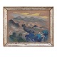 Rita Kernn 
Larsen, 
1904-98, oil on 
wood. Landscape 
with ...