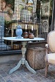 19th century 
oval Baroque 
tilting table 
in oak with 
fine patinated 
light blue 
colour. H: 
70.5cm. ...
