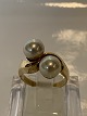 14 Karat gold 
ring with 
pearls,
Stamp: Esc-P. 
585
Size: 52, 
16.55 mm.
Beautiful and 
...