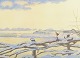 Johannes 
Larsen, 
Denmark.
"December 
Morning", ca. 
1908. Print.
Artist: 
Johannes Larsen 
...