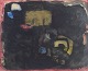 Bengt Orup 
(1916–1996).
Watercolour on 
paper. Abstract 
composition in 
dark tones with 
accents ...