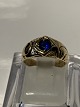 14 carat gold 
ladies ring 
with blue 
sapphire.
Stamp: 585
Ring size 44.
Nice and ...