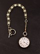 Silver pocket 
watch with key 
winding and 
nice watch 
chain, the 
watch works but 
needs cleaning, 
...