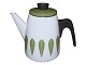White and green 
enamel coffee 
pot from 
Cathrineholm 
Norway.
Height 19 cm.
There are 
small ...