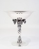 Large sterling 
silver 
centerpiece 
from Georg 
Jensen, adorned 
with the iconic 
grape 
decoration. ...