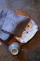 8 pieces of old 
French damask 
woven linen 
napkins with a 
fine pattern 
and beautiful 
monogram in ...