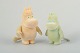 To 
Mumi-figurer, 
Martinex, 
Finland, ca. 
1980’erne.
Sæt med to 
stående 
Mumi-figurer i 
blød ...