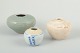 Three Small 
Vases, Korea
A set of three 
small vases in 
glazed tones, 
crafted in 
simple, curving 
...