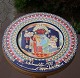 Rosenthal X-Mas 
plate or 
Weihnachtsteller 
designed by 
Bjorn Wiinblad. 
The large, hand 
decorated ...