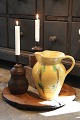 Old Italian 
wine jug in 
ceramic with 
fine yellow 
glaze ...