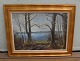 Painting: Oil 
on Canvas 
Mariager Fjord 
Signed e. 
Thorbjoern 
67 x 87 cm 
including the 
golden ...