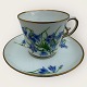 Royal 
Copenhagen, 
small coffee 
cup in thin 
porcelain 
decorated with 
"common 
harebell" 
(Campanula ...