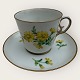 Royal 
Copenhagen, 
small coffee 
cup in thin 
porcelain 
decorated with 
yellow daisy, 
#9075, Cup ...