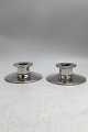 F.E.G. 
Frederiksen 
Silver 
Candlesticks(2)
Measures H 3.7 
cm (1.45 inch) 
Diam 9.7 cm 
(3.81 inch) ...