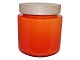 Holmegaard 
Palet, Large 
orange bowl 
with original 
air tight 
wooden lid.
Designed by 
artist ...