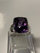 Cocktail Ring 
in sterling 
silver with 
purple stone.
Size. 64.
Stamped 925S.
Neat and ...