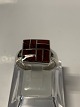 Ladies ring in 
sterling silver 
with red 
enamel.
Size. 59.
Stamped 925S.
Neat and well 
...