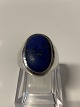 Statement ring 
in sterling 
silver with 
Lapis lazuli.
Size. 66.
Stamped 925S.
Used has ...