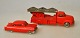 Two older Lego 
cars, 20th 
century. 
Plastic with 
metal wheels. 
Fire truck with 
ladder and 
Taunus ...