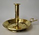 Chamber 
candlestick in 
brass, stamped, 
19th century. 
Denmark. H.: 17 
cm. Dia. bowl: 
19.5 cm. ...
