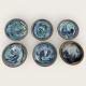 Molspot, 6 flat 
ceramic bowls, 
16cm in 
diameter, good 
condition
